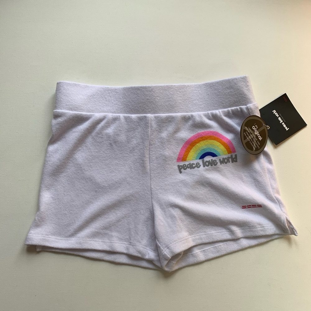 Peace Love World Girls Shorts Sz 14 NWT